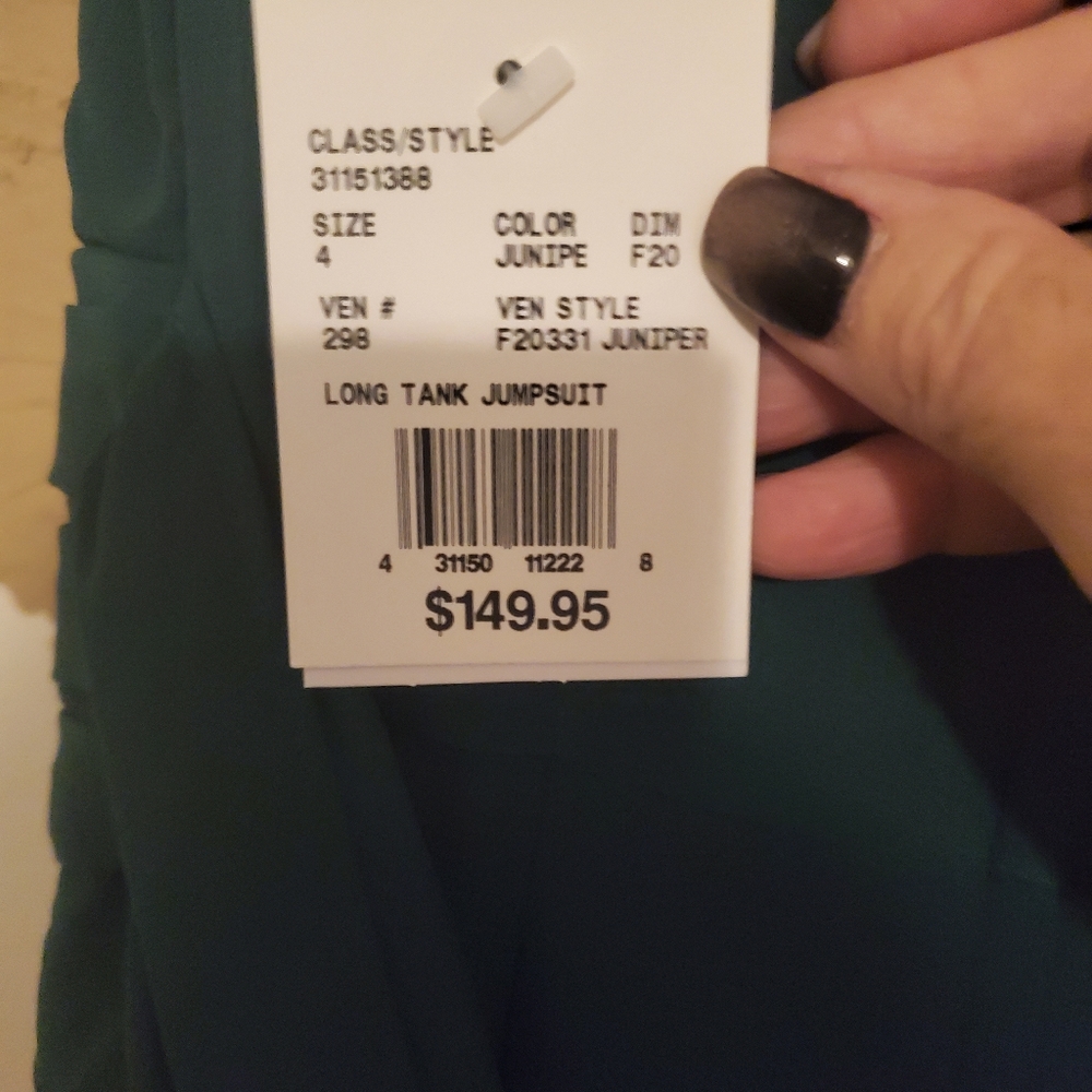 Long Tank Jumpsuit size 4